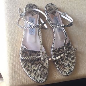 Jimmy choo snake sandals.